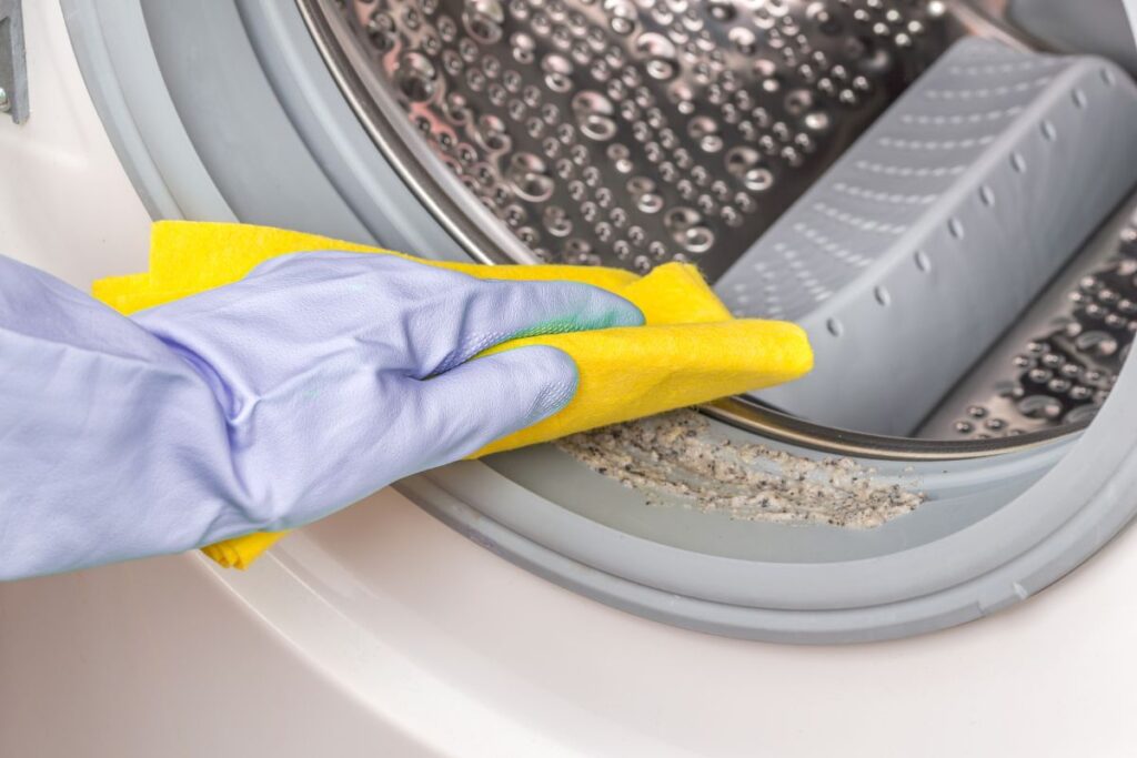 clean the front loading washing machine